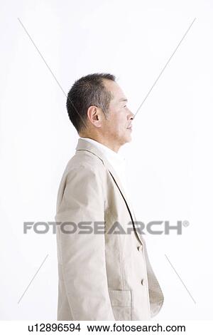 Picture - Side view of man. Fotosearch