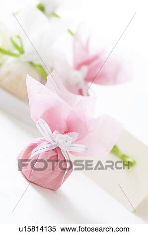 Stock Photography - Small gift and note card. Fotosearch