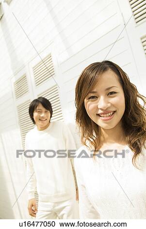 Stock Image - Smiling couple. Fotosearch