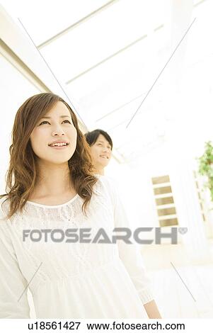 Smiling couple View Large Photo Image Stock Photo - Smiling couple. Fotosearch