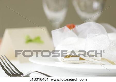 Table setting View Large Photo Image Stock Image - Table setting. Fotosearch