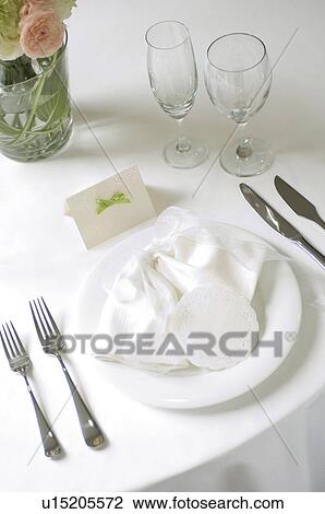 Table setting View Large Photo Image Stock Image - Table setting. Fotosearch