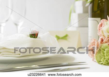 Table setting View Large Photo Image Stock Image - Table setting. Fotosearch