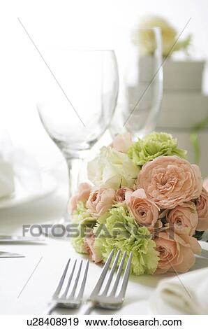 Table setting View Large Photo Image Stock Photo - Table setting. Fotosearch