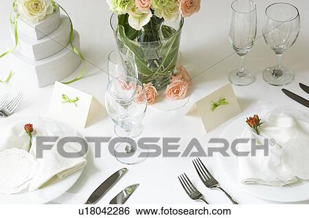 Stock Photograph - Table setting. Fotosearch