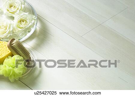 White roses and bathroom items View Large Photo Image Stock Photography - White roses and bathroom items. Fotosearch