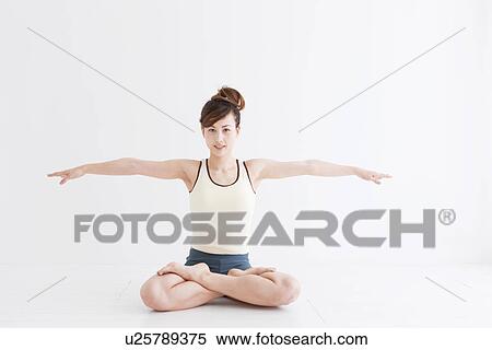 Stock Photography - Woman doing Yoga. Fotosearch