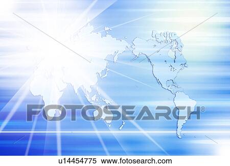 World map emitting beams of light View Large Photo Image Stock Photography - World map emitting beams of light. Fotosearch