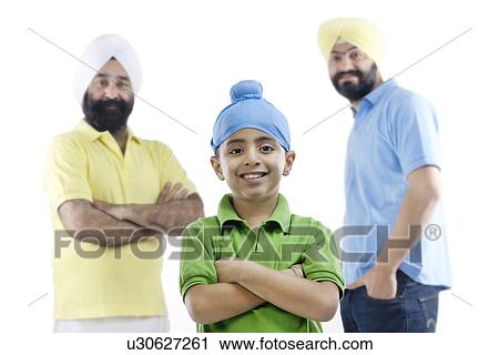 Portrait of a Sikh family View Large Photo Image Stock Image - Portrait of a Sikh family. Fotosearch