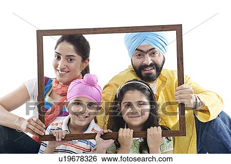 Portrait of a Sikh family View Large Photo Image Stock Photograph - Portrait of a Sikh family. Fotosearch