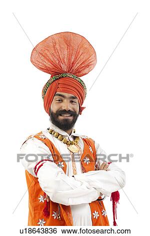 Stock Photograph - Portrait of a Sikh man. Fotosearch
