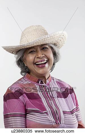Stock Photography - Portrait of an old woman smiling. Fotosearch