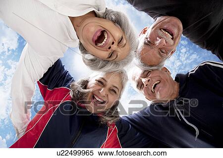 Stock Photography - Portrait of old people enjoying. Fotosearch