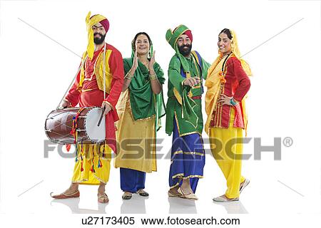Stock Photography - Sikh family having fun. Fotosearch