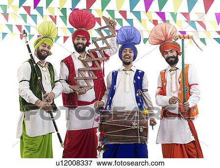 Stock Photo - Sikh men posing. Fotosearch