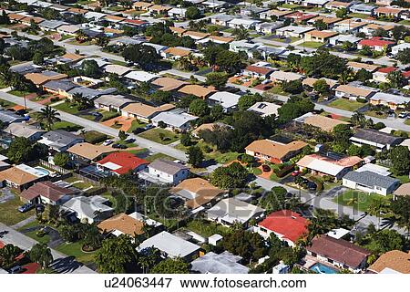 Aerial view of houses View Large Photo Image Stock Photo - Aerial view of houses. Fotosearch