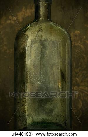 Stock Photo - Antique glass bottle. Fotosearch