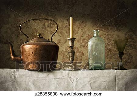 Stock Photo - Antique household items. Fotosearch