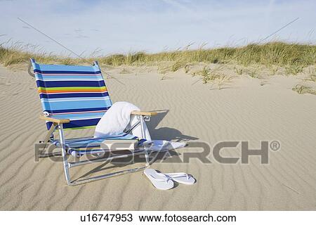 Stock Image - Beach chair. Fotosearch