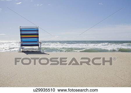 Stock Image - Beach chair. Fotosearch