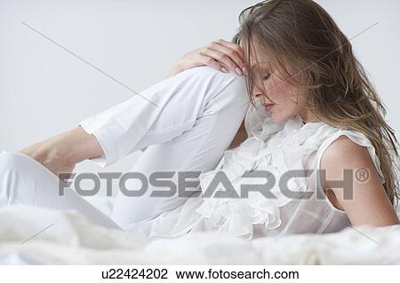 Stock Image - Beautiful woman. Fotosearch
