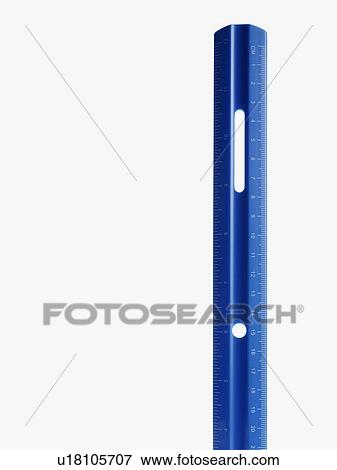Stock Photo - Blue ruler. Fotosearch