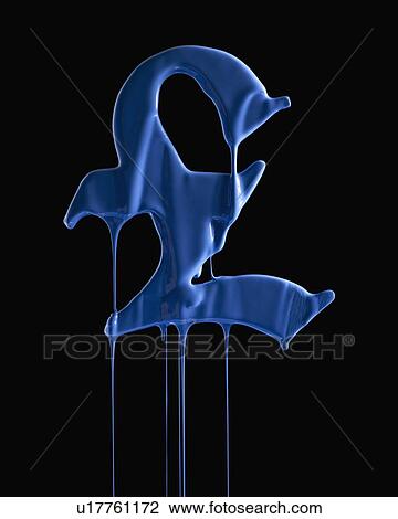 British pound symbol covered in blue paint View Large Photo Image Stock Image - British pound symbol covered in blue paint. Fotosearch
