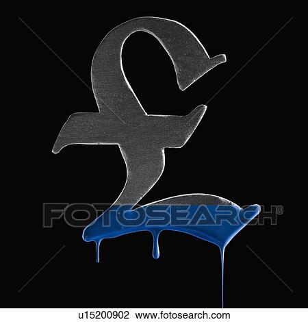 British pound symbol with blue paint on it View Large Photo Image Stock Image - British pound symbol with blue paint on it. Fotosearch