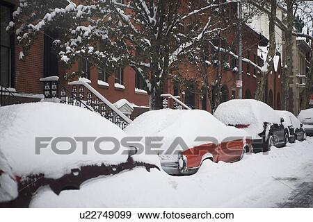 Cars covered in snow View Large Photo Image Stock Photo - Cars covered in snow. Fotosearch