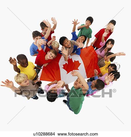 Children holding flag View Large Photo Image Picture - Children holding flag. Fotosearch