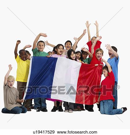 Children holding flag View Large Photo Image Stock Photo - Children holding flag. Fotosearch