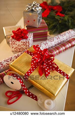 Christmas presents View Large Photo Image Stock Image - Christmas presents. Fotosearch