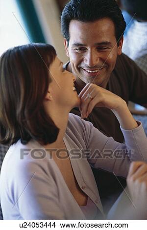 Picture - Couple talking. Fotosearch