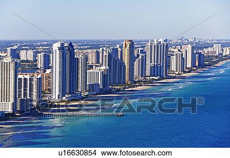 Picture - Downtown waterfront buildings. Fotosearch