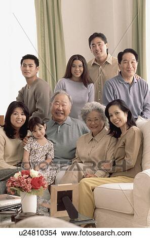 Picture - Family portrait. Fotosearch