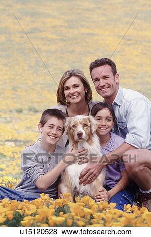 Stock Photo - Family portrait. Fotosearch