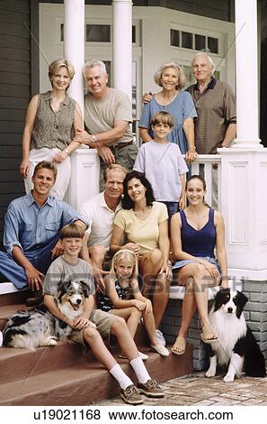 Stock Photo - Family portrait. Fotosearch