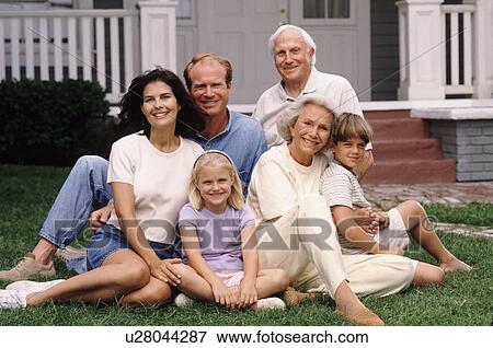 Stock Photo - Family portrait. Fotosearch