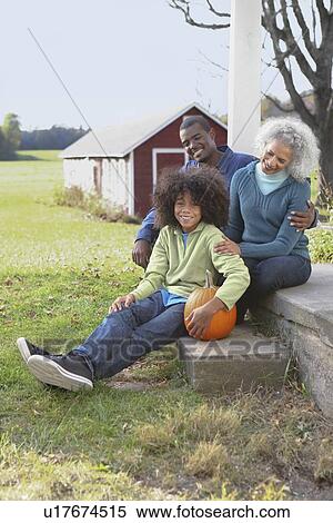 Family sitting on porch View Large Photo Image Stock Photography - Family sitting on porch. Fotosearch