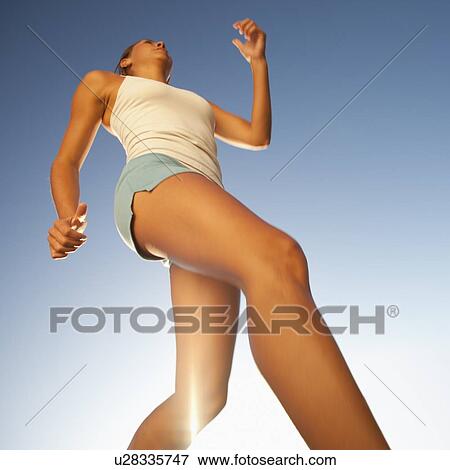 Stock Photo - Female jogger. Fotosearch