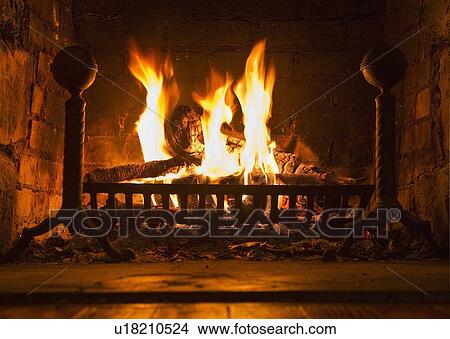 Picture - Fireplace. Fotosearch