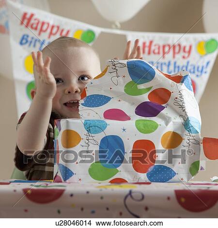 Picture - First birthday. Fotosearch