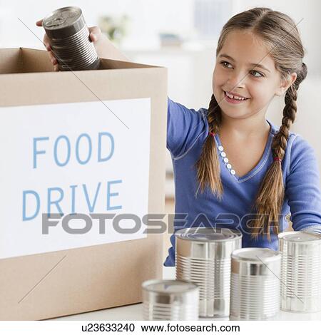 Stock Image - Food drive. Fotosearch