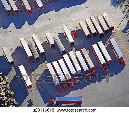 Freight trucks View Large Photo Image Stock Photo - Freight trucks. Fotosearch