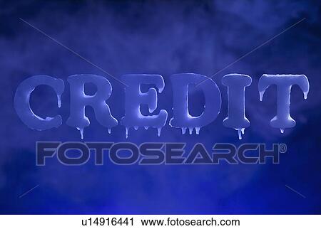 Stock Image - Frozen credit. Fotosearch