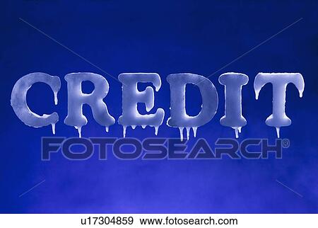 Stock Photo - Frozen credit. Fotosearch