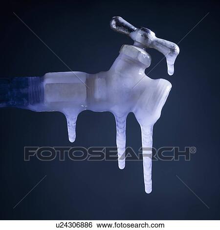 Stock Photograph - Frozen plumbing. Fotosearch