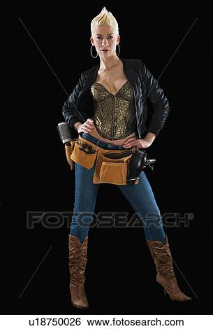 Stock Photograph - Funky hair stylist. Fotosearch