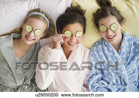 Girls having a facial View Large Photo Image Stock Image - Girls having a facial. Fotosearch