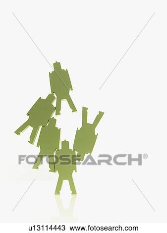 Green paper people View Large Photo Image Stock Image - Green paper people. Fotosearch